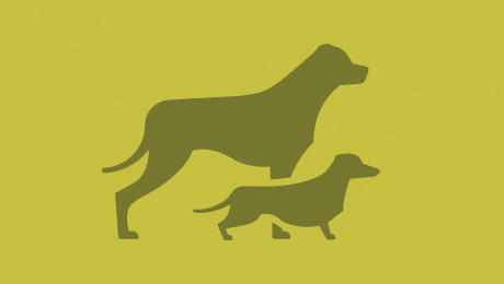 Two green dogs icon