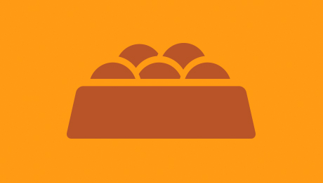 Orange nutrition icon