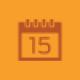 Orange calendar icon